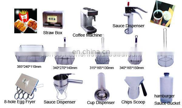 KFC fast food equipment chips worker /potato chips warmer station
