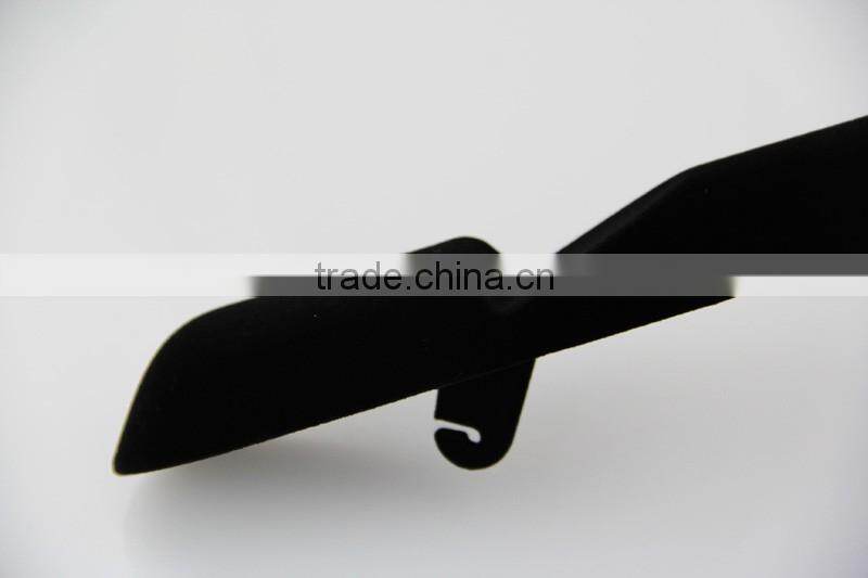 black plastic material dress velevt hanger