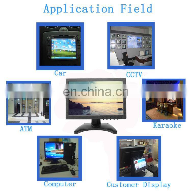 10.1'' Bnc Input Pos Second Lcd Led Display Customer Video Store Cheap Touch Screen Monitor