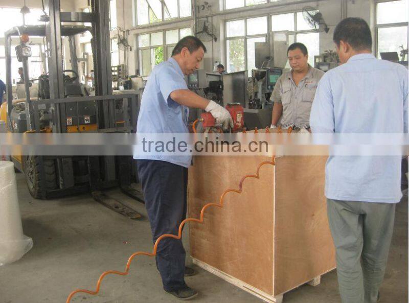 Meat processing trolley move is easy