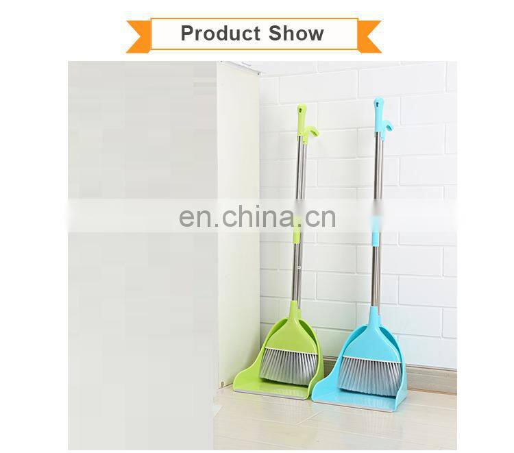 Modern Sleek Creative Broom And Dustpan With Stainless Steel Long Handle
