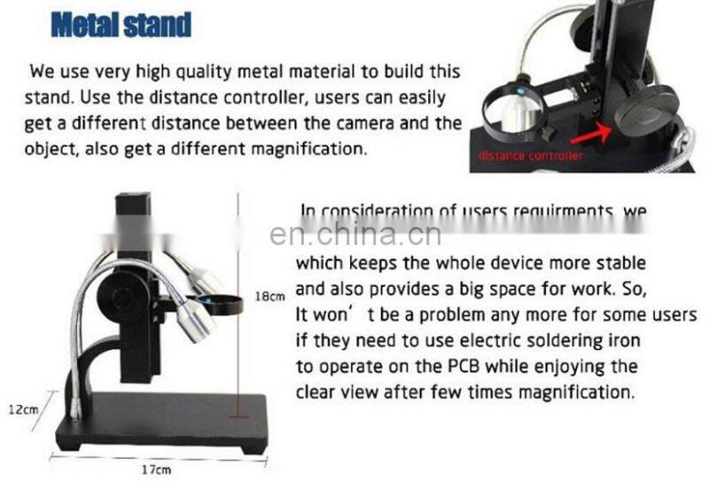 ADSM301 Andonstar 5 Inch Screen Digital Microscope USB Microscope for PCB Repair Tool