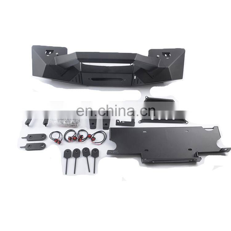 Car Front bumper with LED light for Jeep Wrangler JK 07+ bull bar spare parts