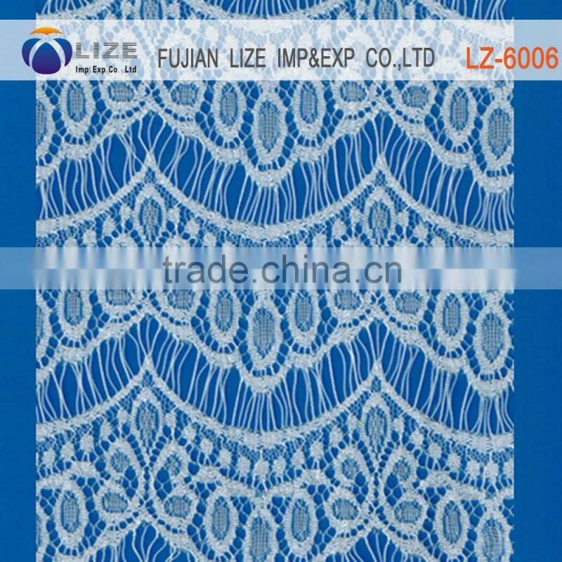 Fancy Embroidery Organza mantilla lace fabric for jamdani saree