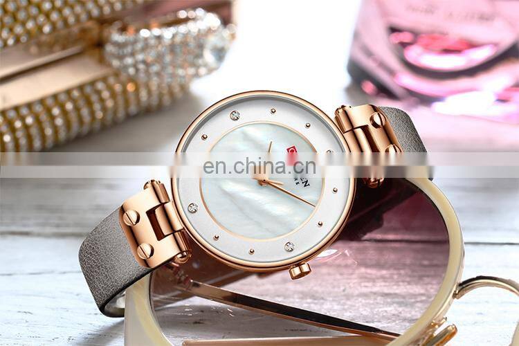 CURREN 9056 Charm Quartz Leather Strap Casual Elegant Ladies Bracelet Hand Watch Online