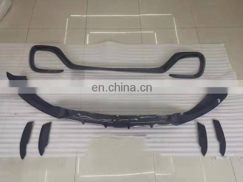 Runde Carbon Fiber Material For Mercedes-Benz GLC63 SUV TOPCAR Style Body Kit Front Lip Rear Lip Exhaust Wind Knife