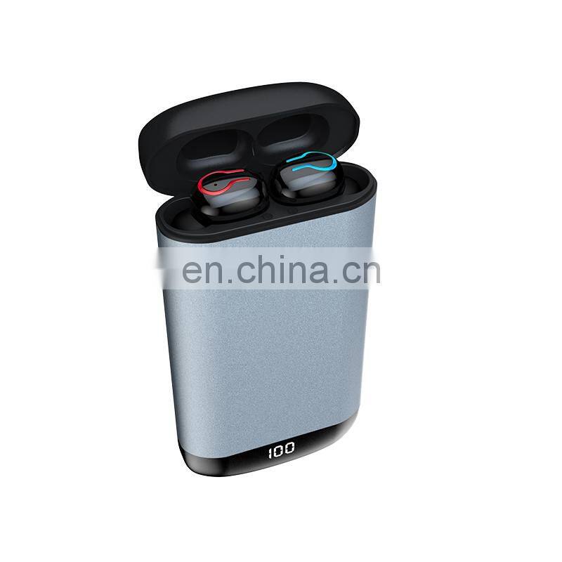 Q66 TWS V5.0 HD Stereo Wireless Headphones earphones Sports Waterproof in ear earbuds power bank 6000mAh