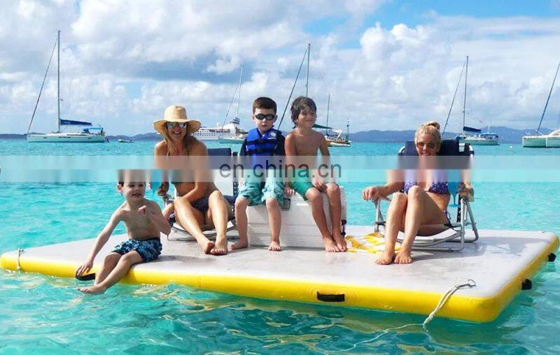 Yacht Dock Inflatable Floating Platform Inflatable Swim Platform Inflatable Water Yoga Mat