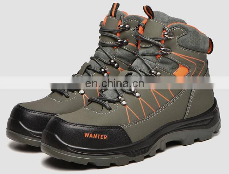 PU upper rubber sole oil resistant anti slip cheap work boots safety shoes