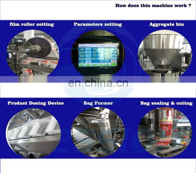 Cheap price semi automatic dried fig fruit multipack packaging machine