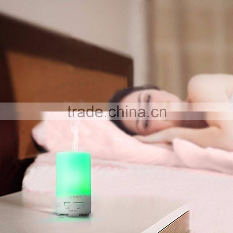 50 ml Portable Ultrasonic car USB Mini Aroma Diffuser Air Humidifier Purifier LED Lonizer Aromatherapy Essential Oil Diffuser