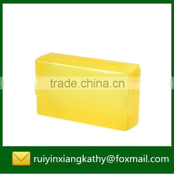 Household decorative PP clear shoe packaging box with handle