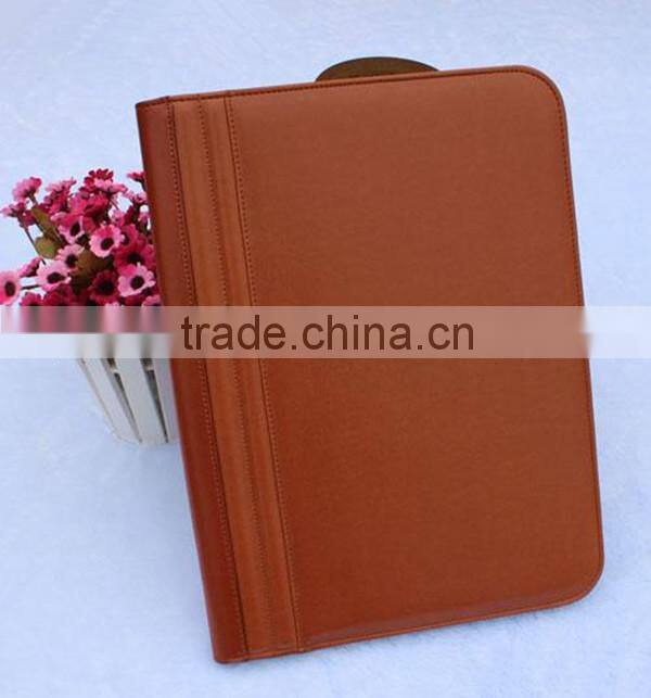 High quality pu leather file folder