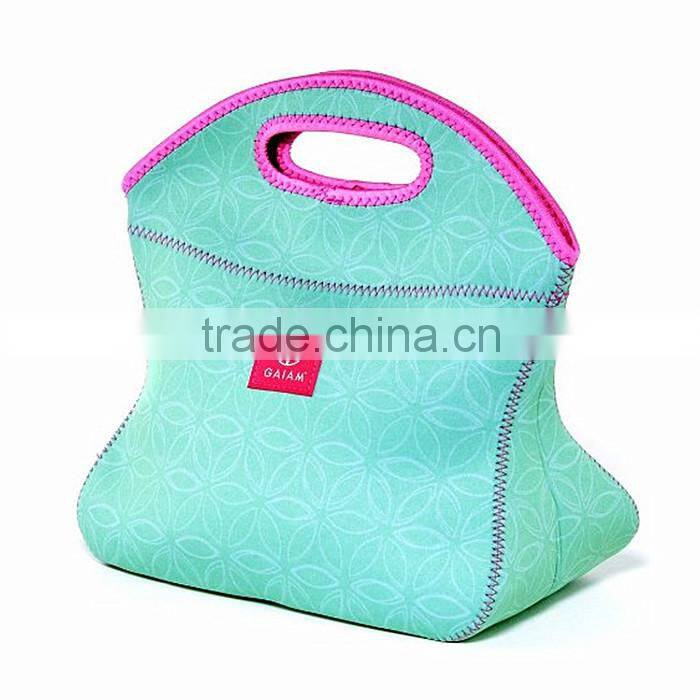 heat transfer printing neoprene lunch bag, for kids students