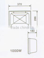 aluminum ip65 gear box for floodlight