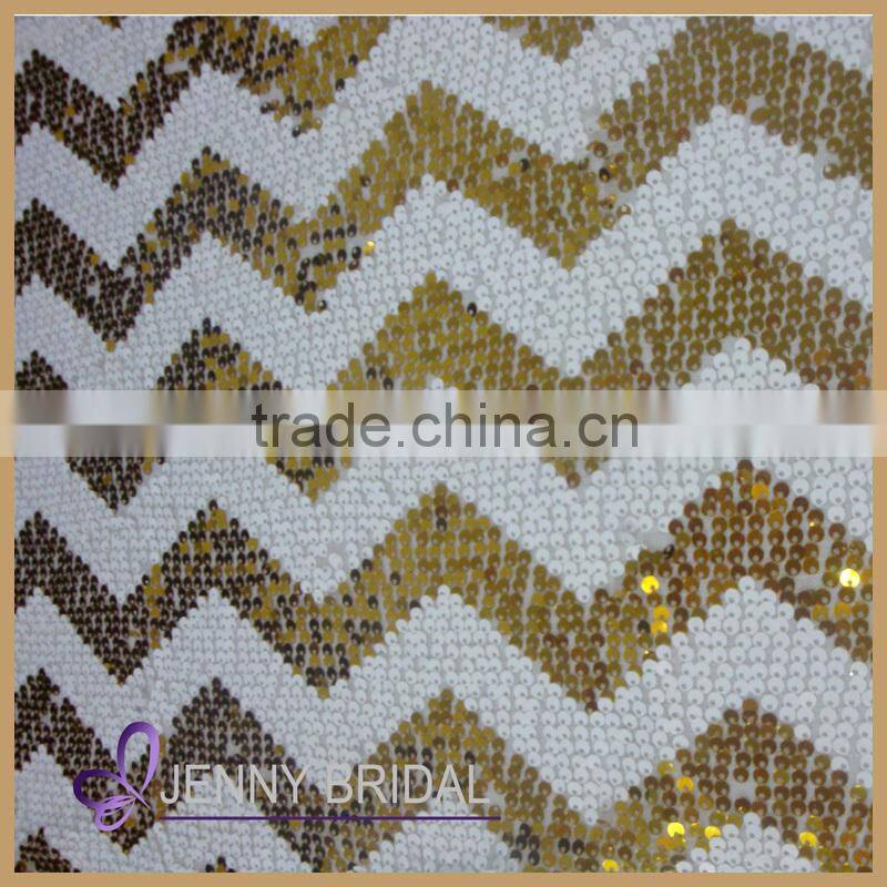 SQN74E For restarunt wholesale cheap chevron sequin table runner