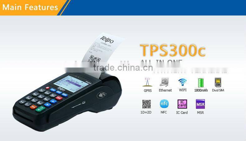 TPS300 Mobile Pos Machine, Handheld POS Terminal for Sports Betting, Food Order