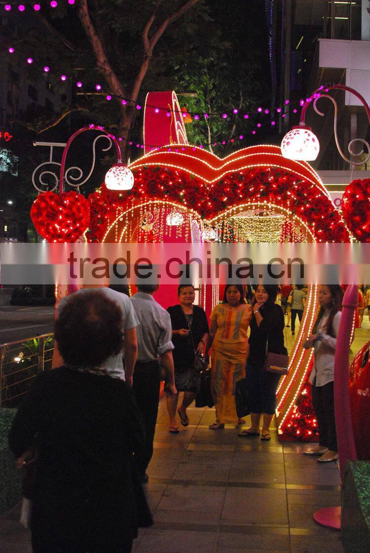 Outdoor holiday lights Decorative arches