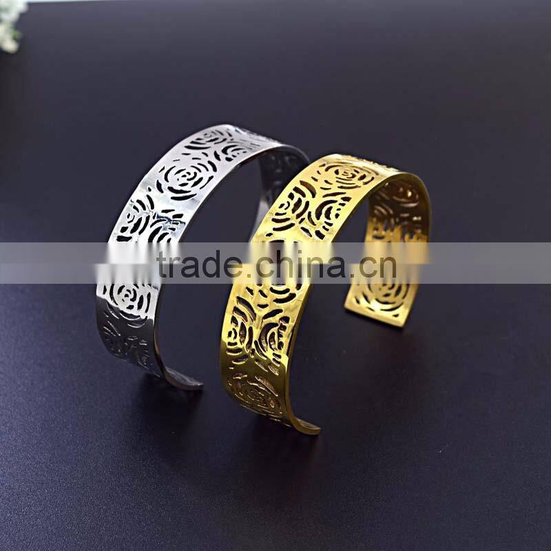 fashion jewelry cuff bangle girl stainless steel cuff bracelet