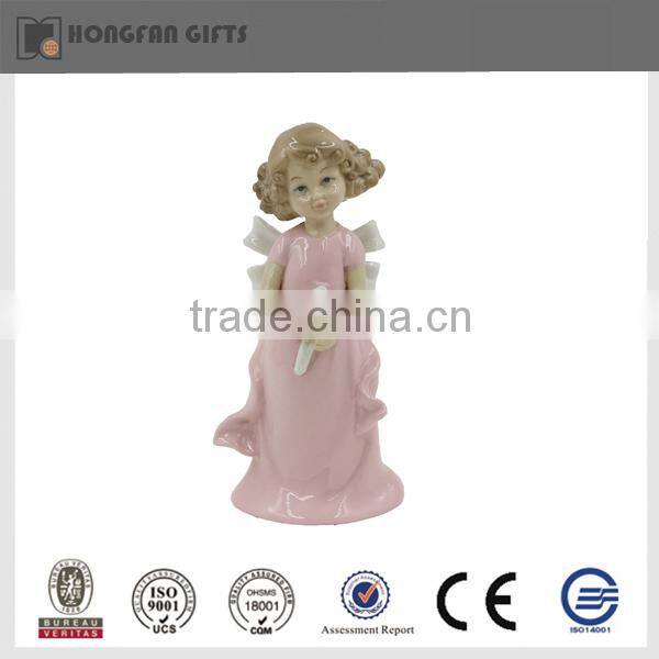 2016 new cheap ceramic wedding girl decoration