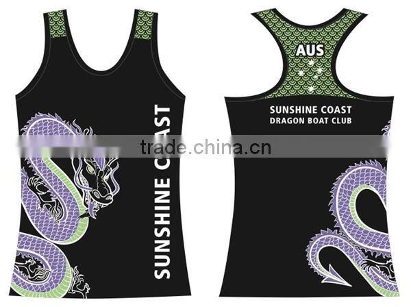 promotional custom sublimation running singlet, custom t-back singlet