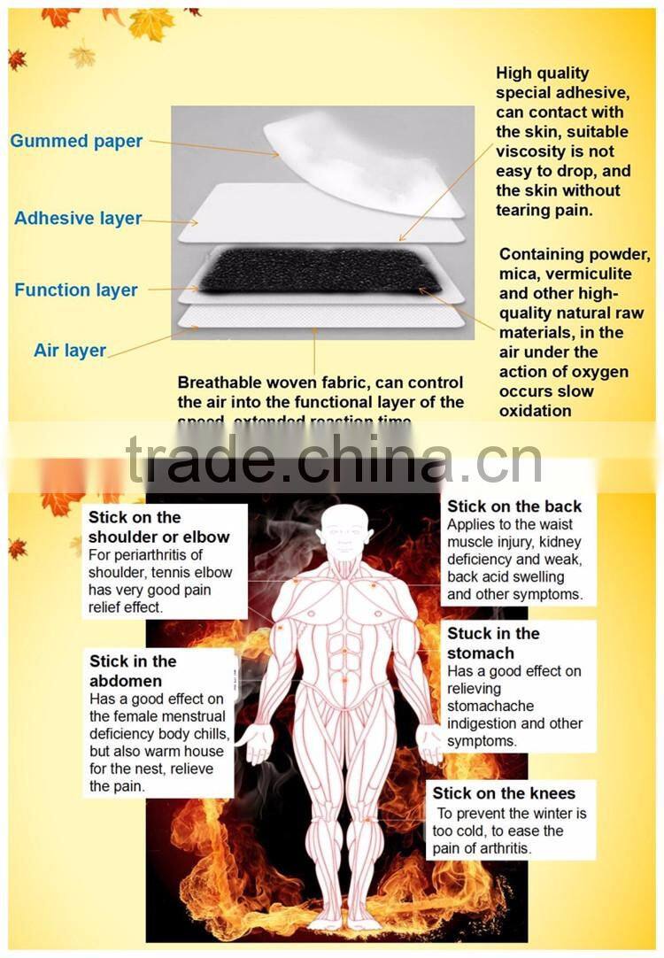 OEM ODM Private Label Disposable Heat Therapy Patch