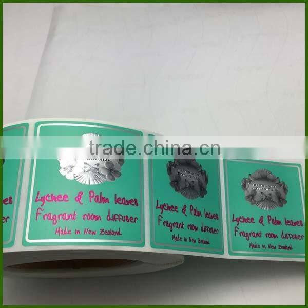 Best design Embossed Adhesive Vinyl Printing Stickers for Cosmetic