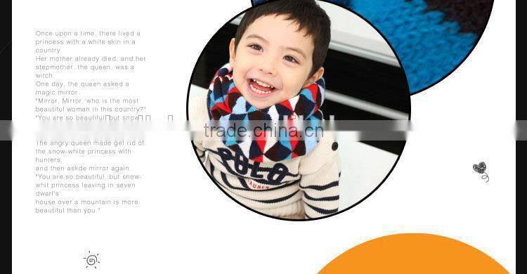 Hot Selling Cute Lovely Triangle Knitting Fashion Baby Winter Scarf