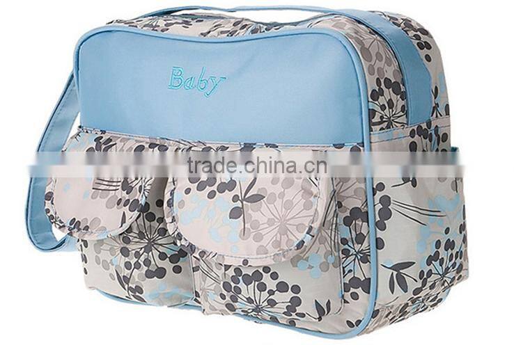 Latest Multifunctional Printing 600D Fabric Diaper Bag/Cross Mommy Bag