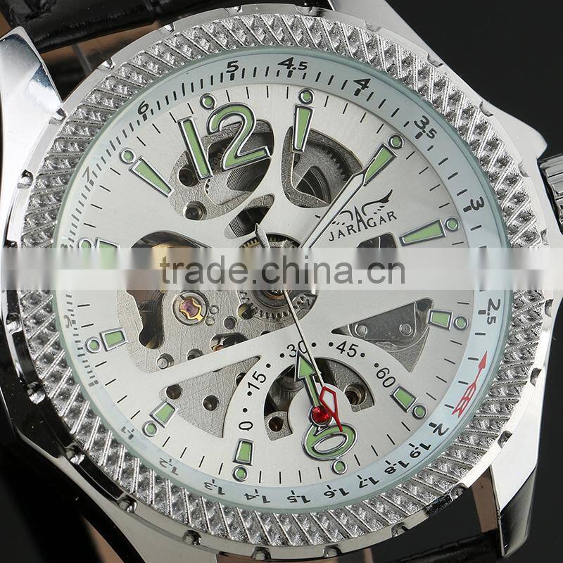 White Analog top selling jagarar watches men luxury brand automatic WM359
