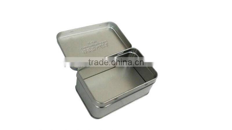 Hinged tin cans