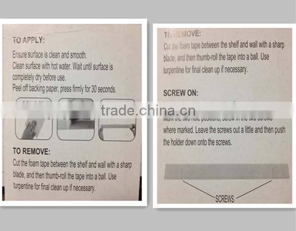 waterproof plastic self adhesive towel rack