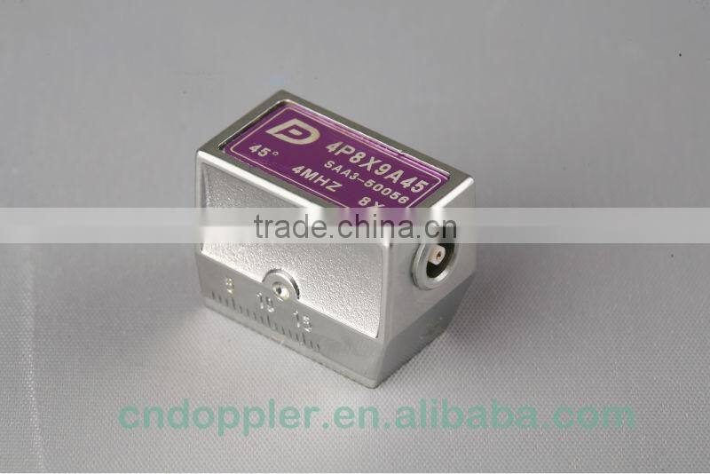 Welding inspection-Angle beam transducer