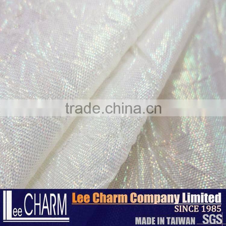 100% Polyester Metallic Crepe Decorative Fabric