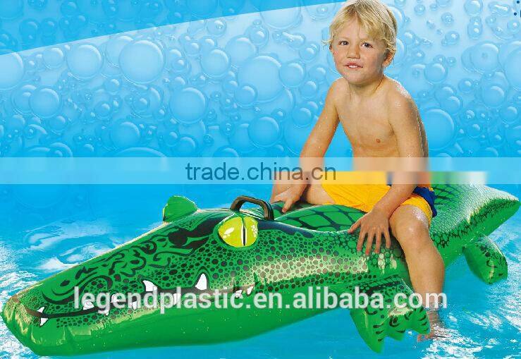 Inflatable crocodile floating rider