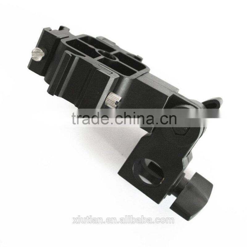 2015 camera accessories 3 Way Umbrella Holder Light Stand Mount with Three Hot Shoe