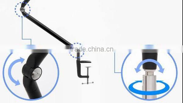 7W study led table lamps JK837 Folding adjust long arm antique table lamp