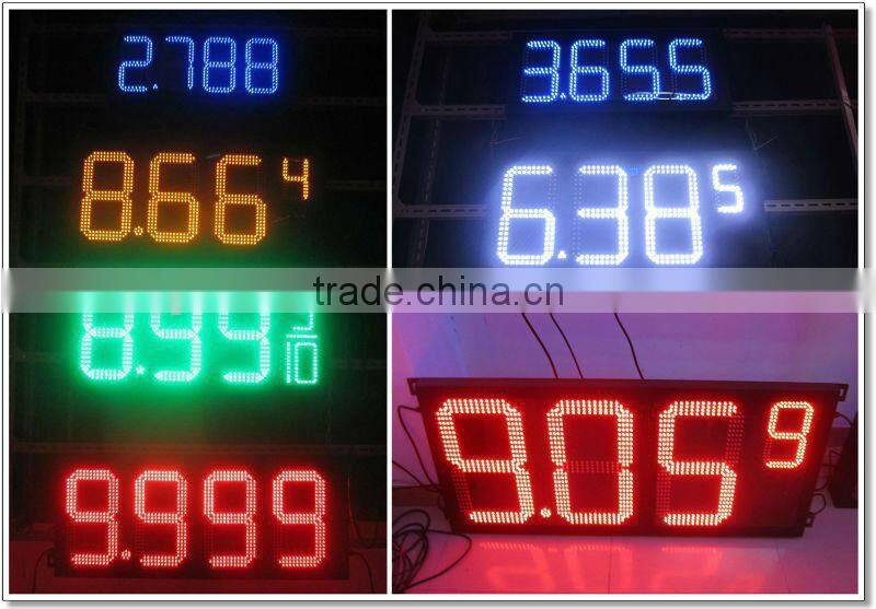 24" 4 digits 8.889,8.888,8.88 9/10 led gas digital display