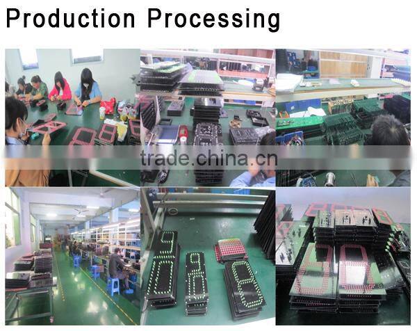 36" Green Outdoor Electronic Gas Station LED Fuel Price Board