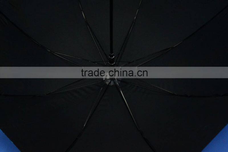 24 inch x 8 ribs high quality lower price promotional auto-open walking stick umbrella