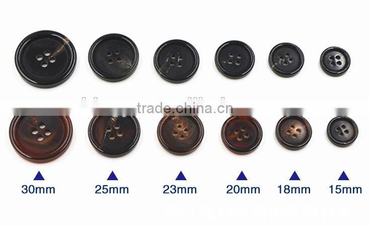 Sedex Audited Factory 2 Pillar ox horn button, real horn button