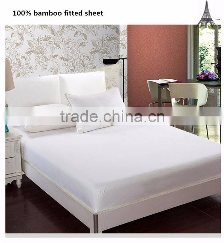 Super King Size Cotton Fitted Sheet 100% Bamboo 400TC Dyed Bed Sheet