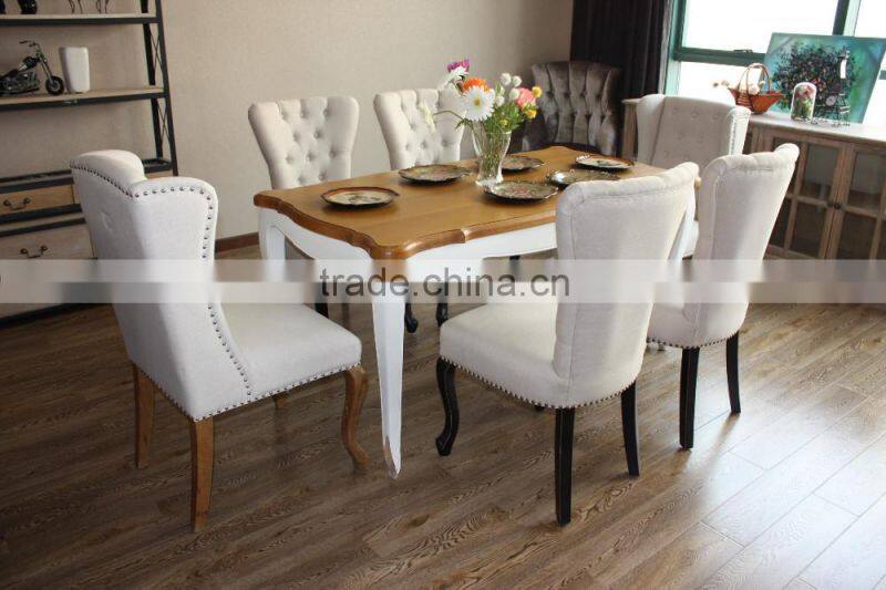 Shabby chic brushed blue console table with drawers wood console table