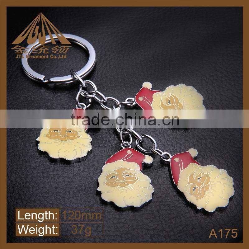 Fashion metal father christmas key chain