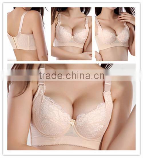 hot silk sexy bra Five rows buttons push up gather bra sexy lingerie ladies ventilate free Alibaba China free sample sexy bra