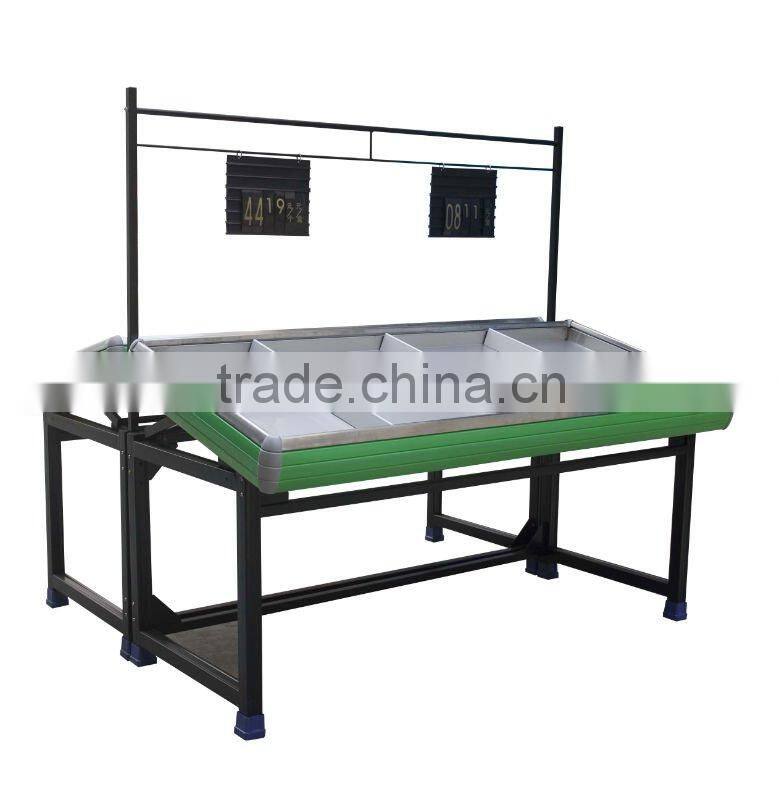 supermarket vegetable display rack