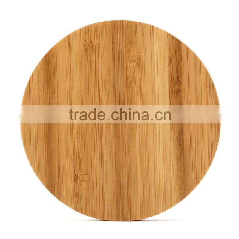 REYON bamboo qi wireless charger pad compatible with Samsung Galaxy S7, S7 Edge, Qi compatible charging receivers