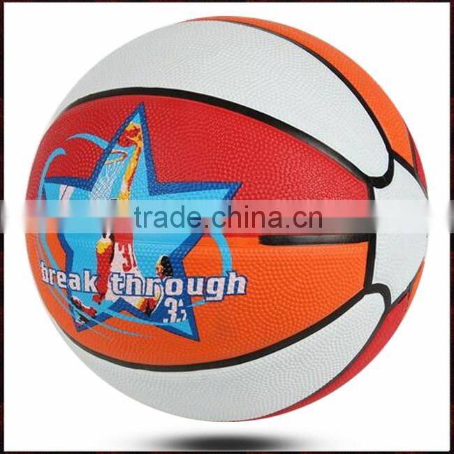 fancy basketball / rubber basketball bulk price