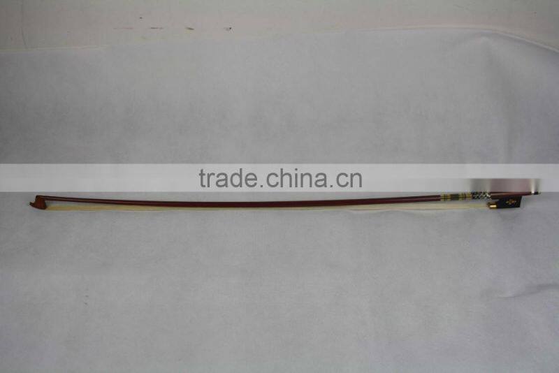 brazil wood Silver Flower violin Bow With Ebony Frog Bow
