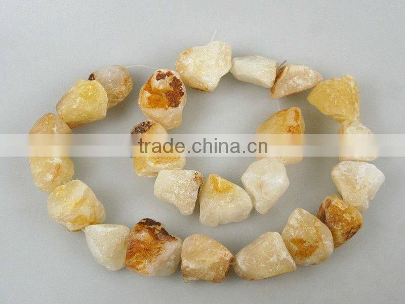 Yellow opal rough nugget for jewelry making